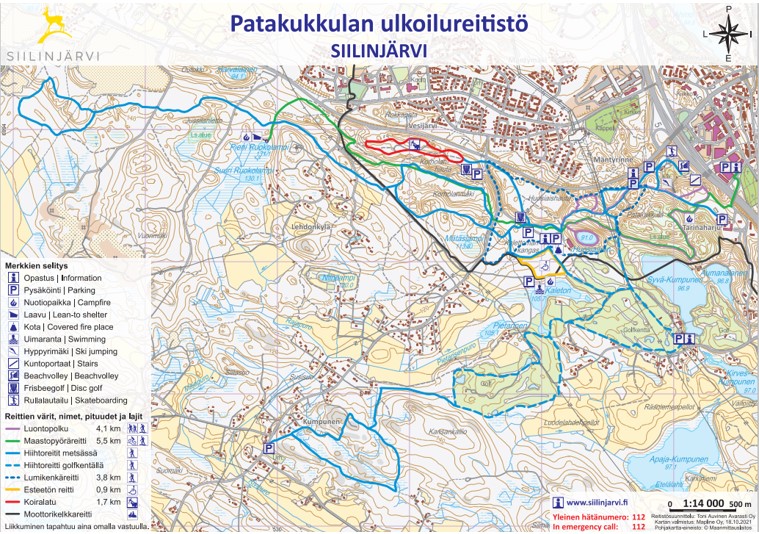 Ulkoilualueet- ja reitit | Siilinjärven kunta