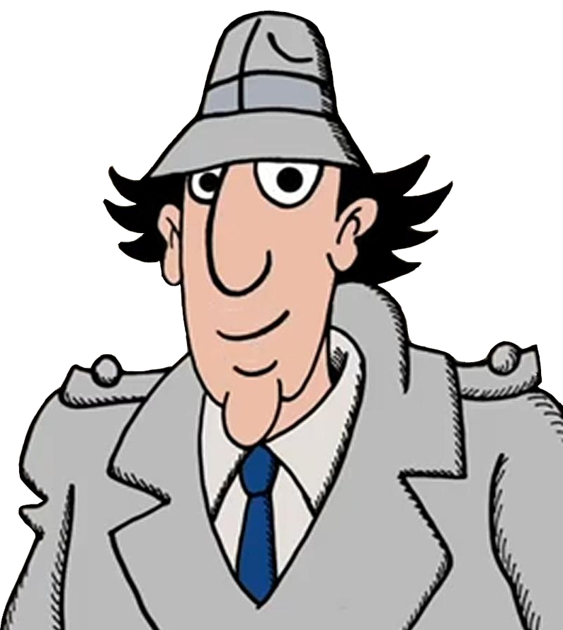 Inspector Gadget smiles at you.