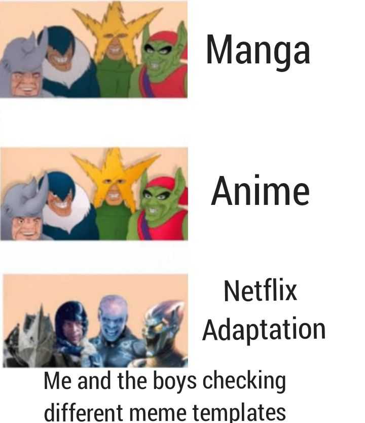 Manga Anime Netflix adaptation | @Ryan_Revives_05 | Memes