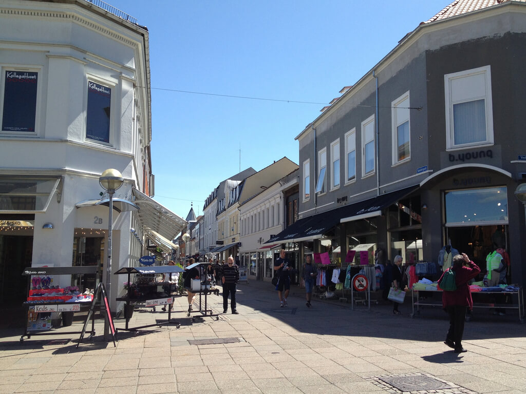 Gågaden i Silkeborg