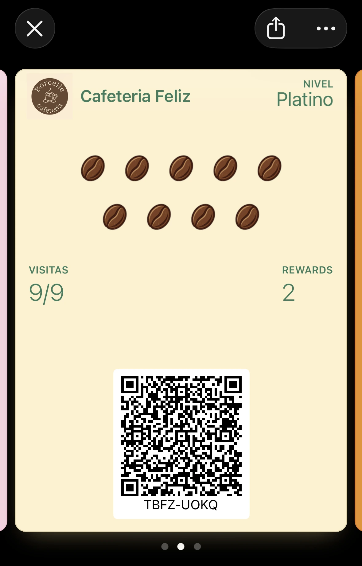 Perfil del cliente abierto tras escanear su tarjeta, con la ventana de Registrar compra lista