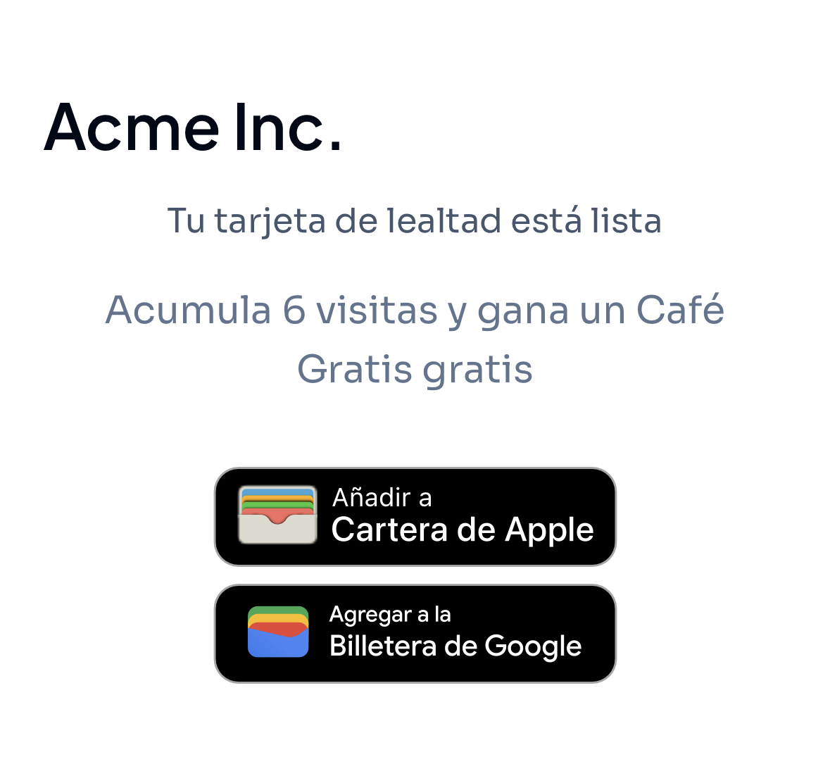 Tarjeta de lealtad agregada a Apple Wallet en un iPhone