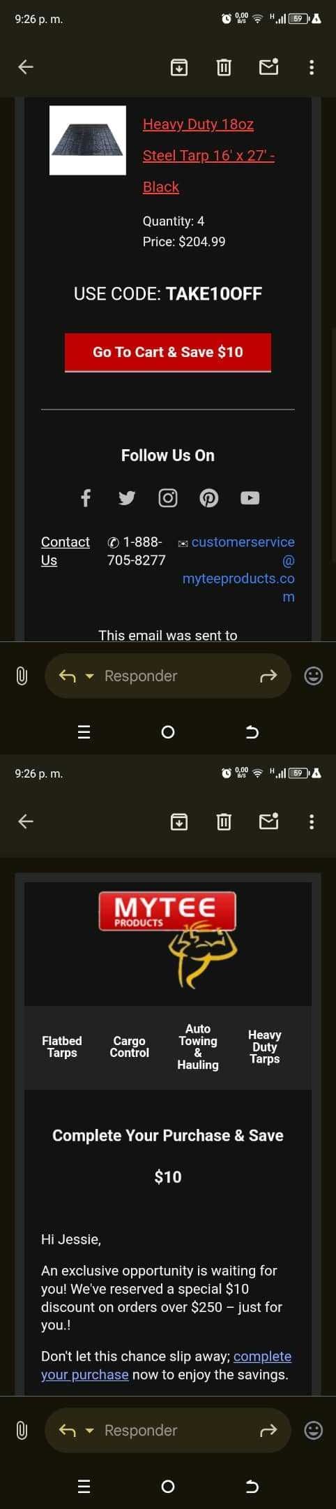 TAKE100FF coupon verification screenshot