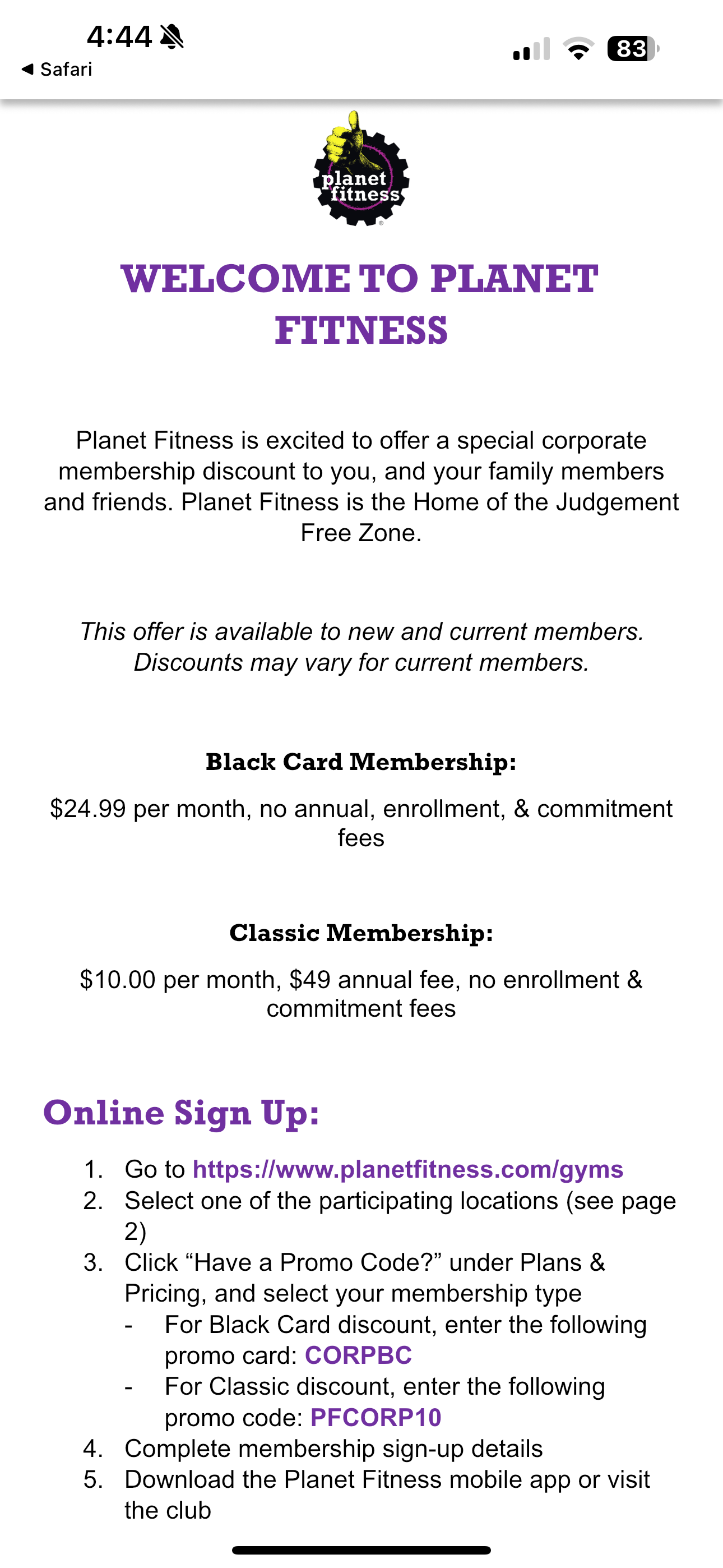 Planet Fitness Promo Codes (4 Verified) - $5 Off Aug 2025