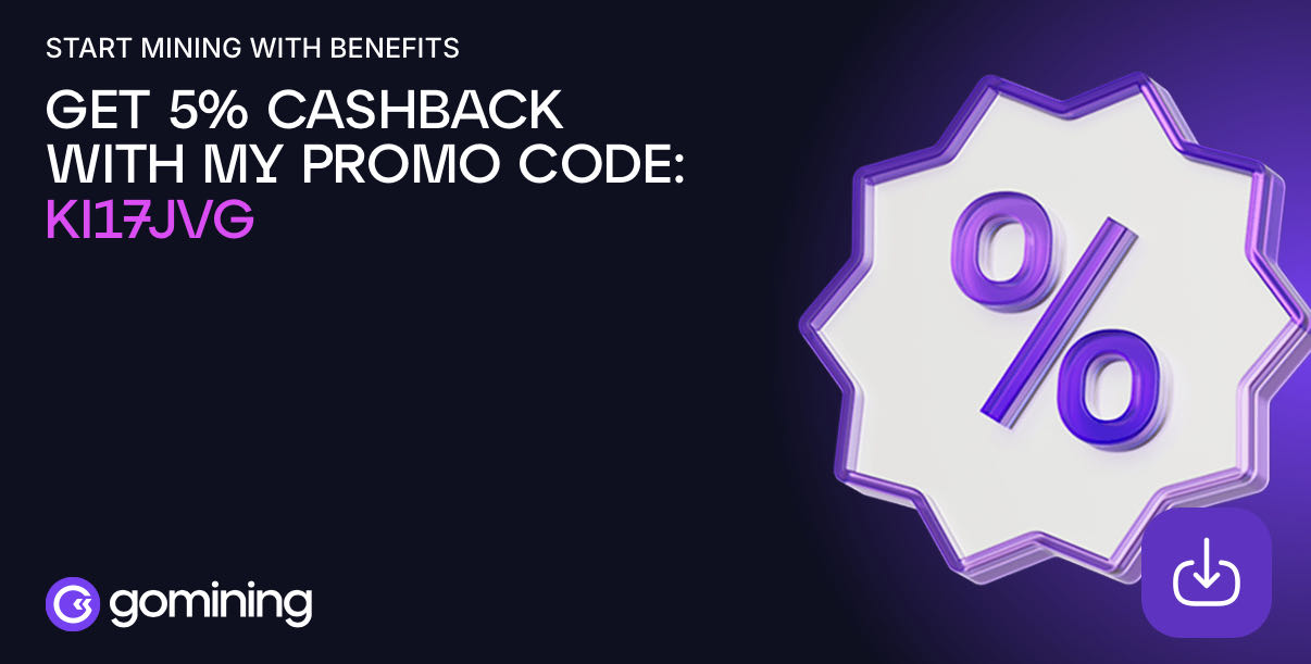 GoMining coupon verification screenshot