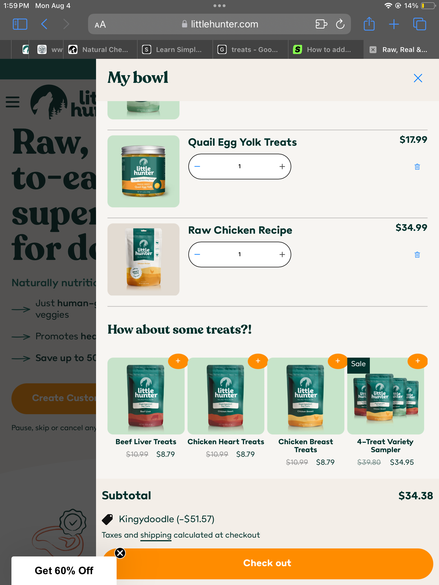 Kingydoodle coupon verification screenshot