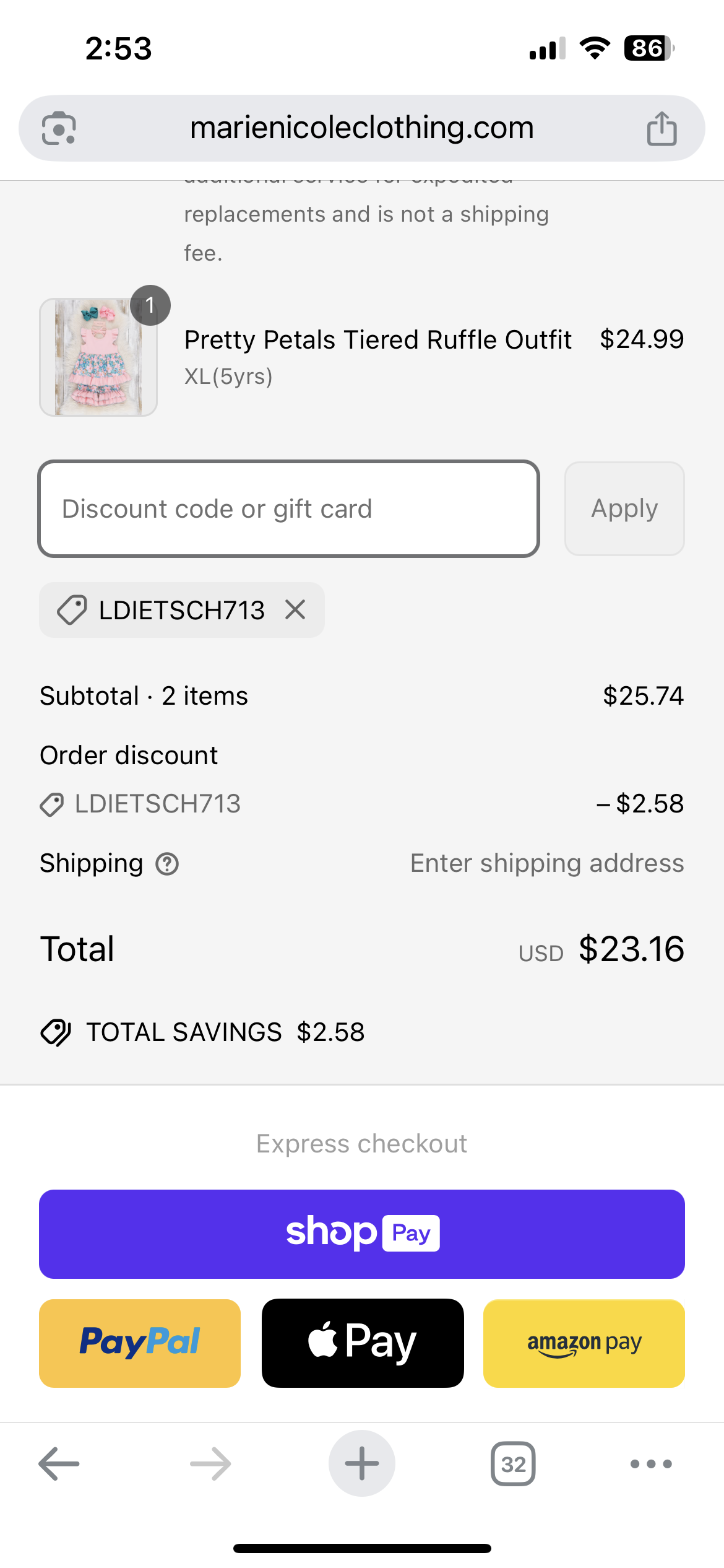 Marie Nicole Clothing Discount Code