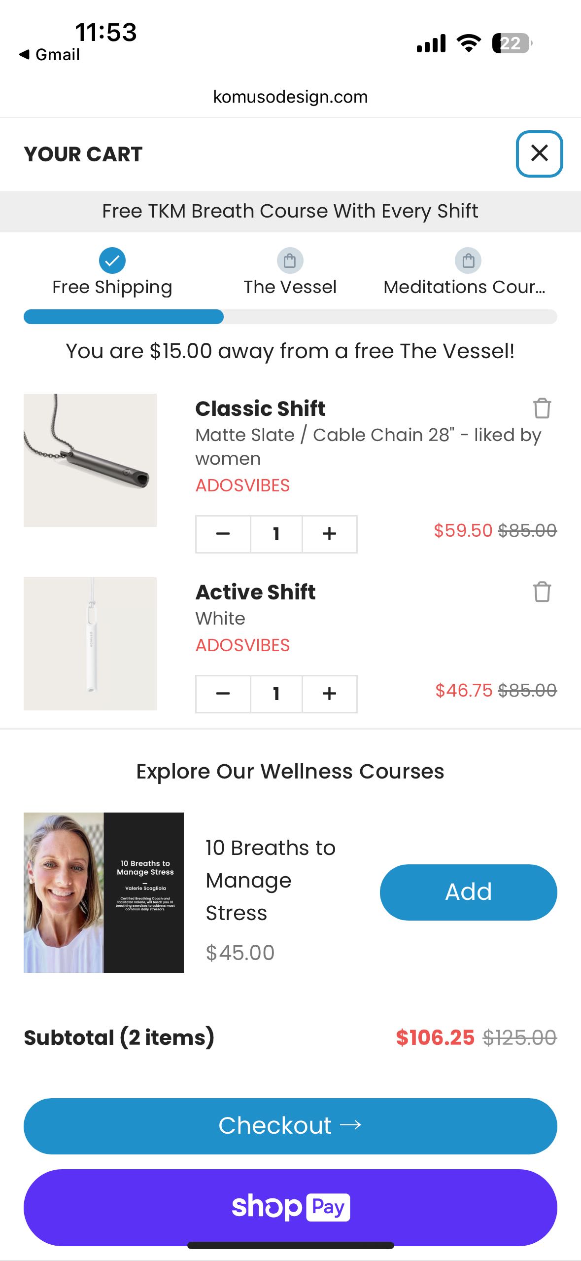 Adosvibes coupon verification screenshot