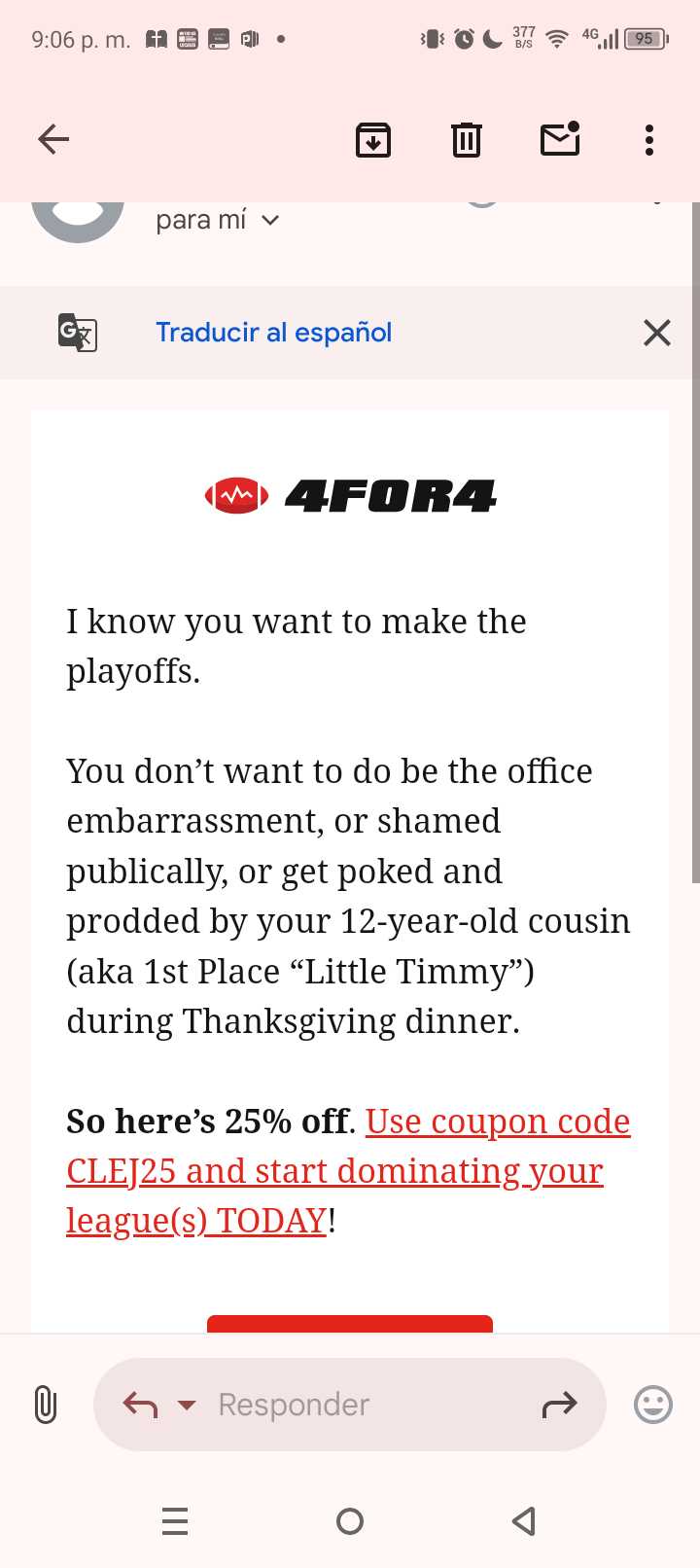 CLEJ25 coupon verification screenshot