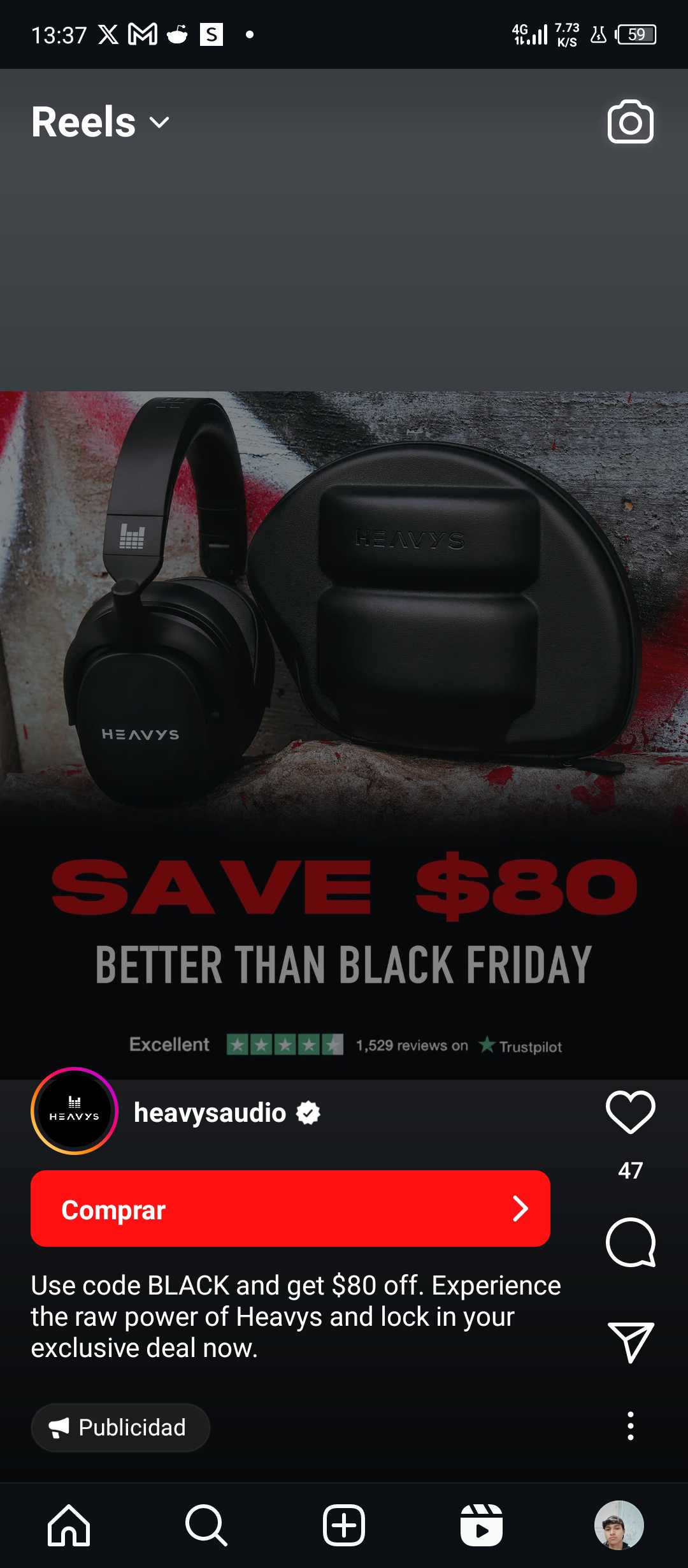 BLACK coupon verification screenshot