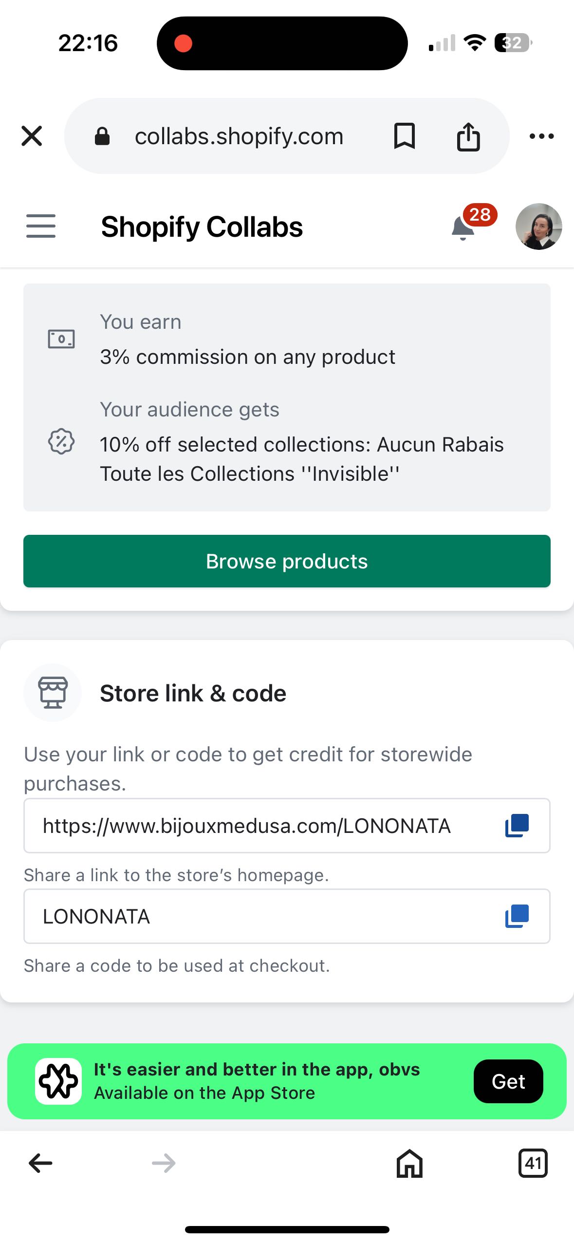 LONONATA coupon verification screenshot