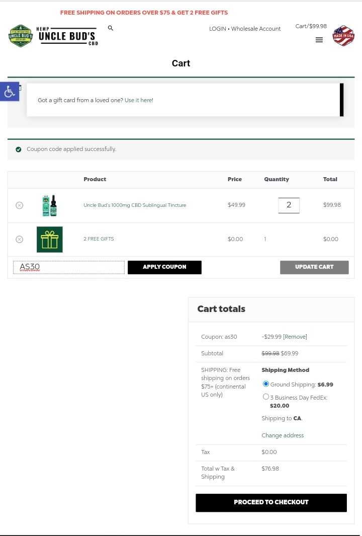 AS30 coupon verification screenshot