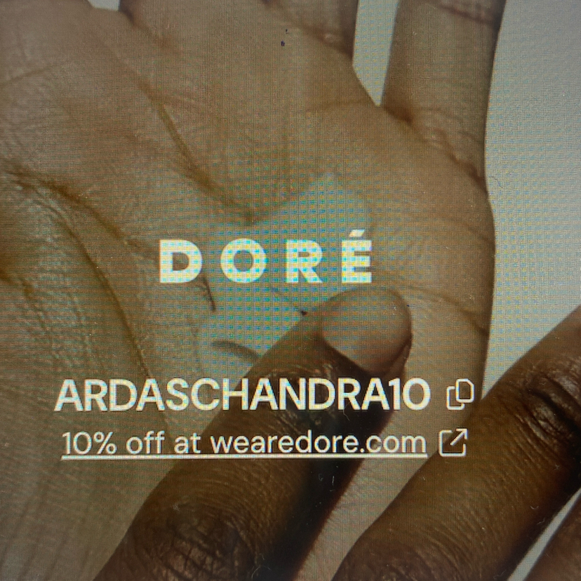Doré coupon verification screenshot