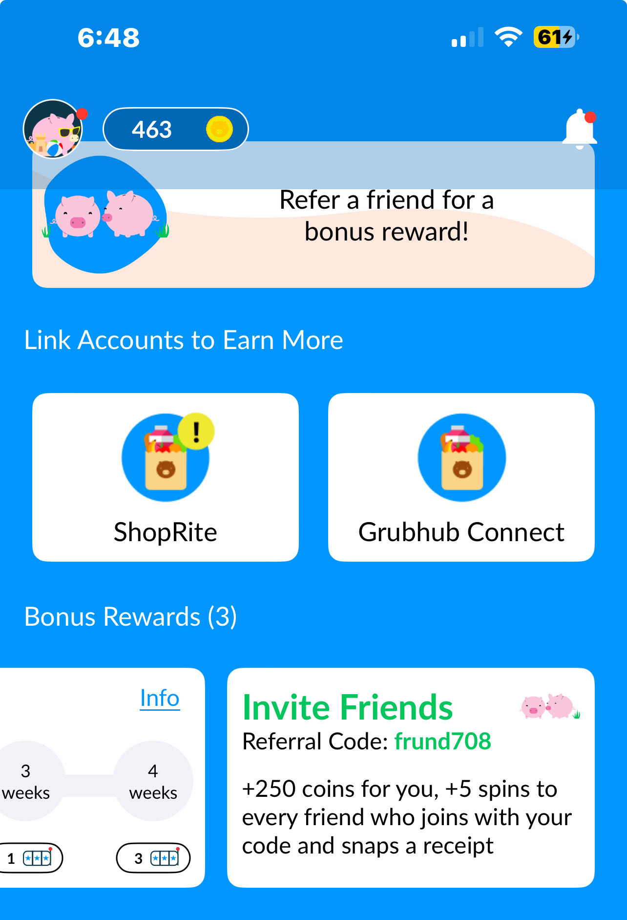 frund708 coupon verification screenshot