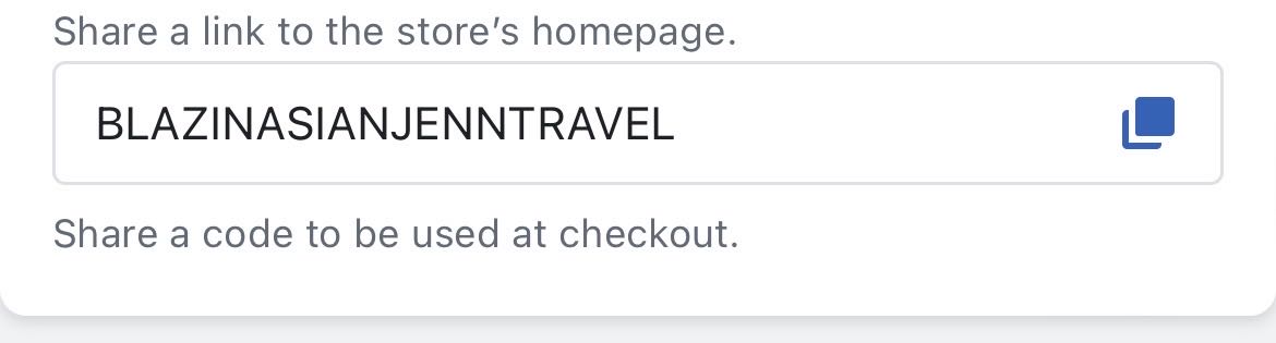 BLAZINASIANJENNTRAVEL coupon verification screenshot