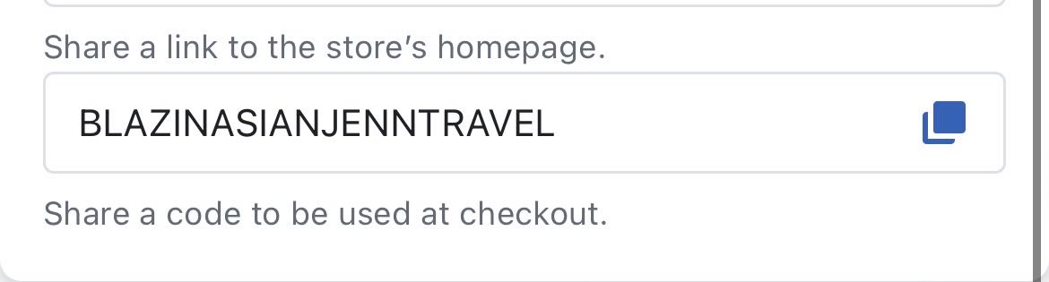 BLAZINASIANJENNTRAVEL coupon verification screenshot