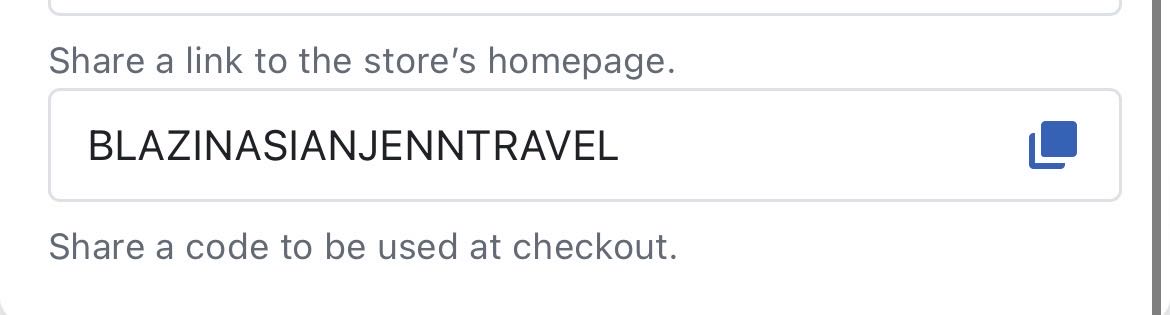BLAZINASIANJENNTRAVEL coupon verification screenshot