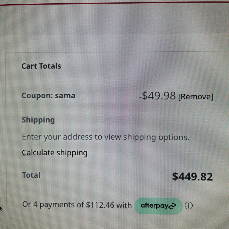 SAMA coupon verification screenshot