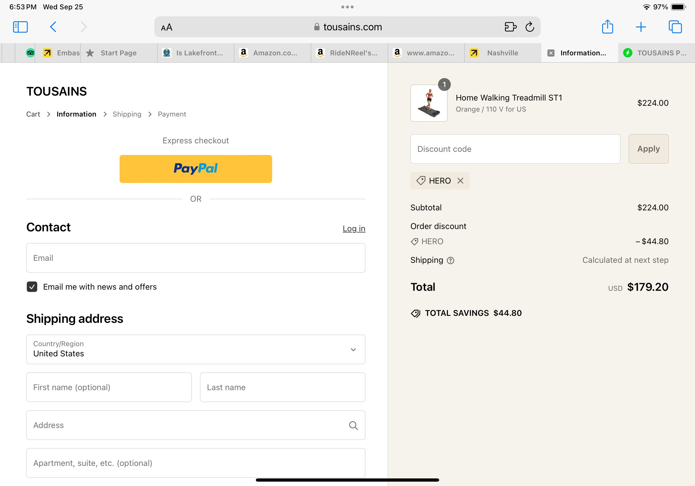 HERO coupon verification screenshot