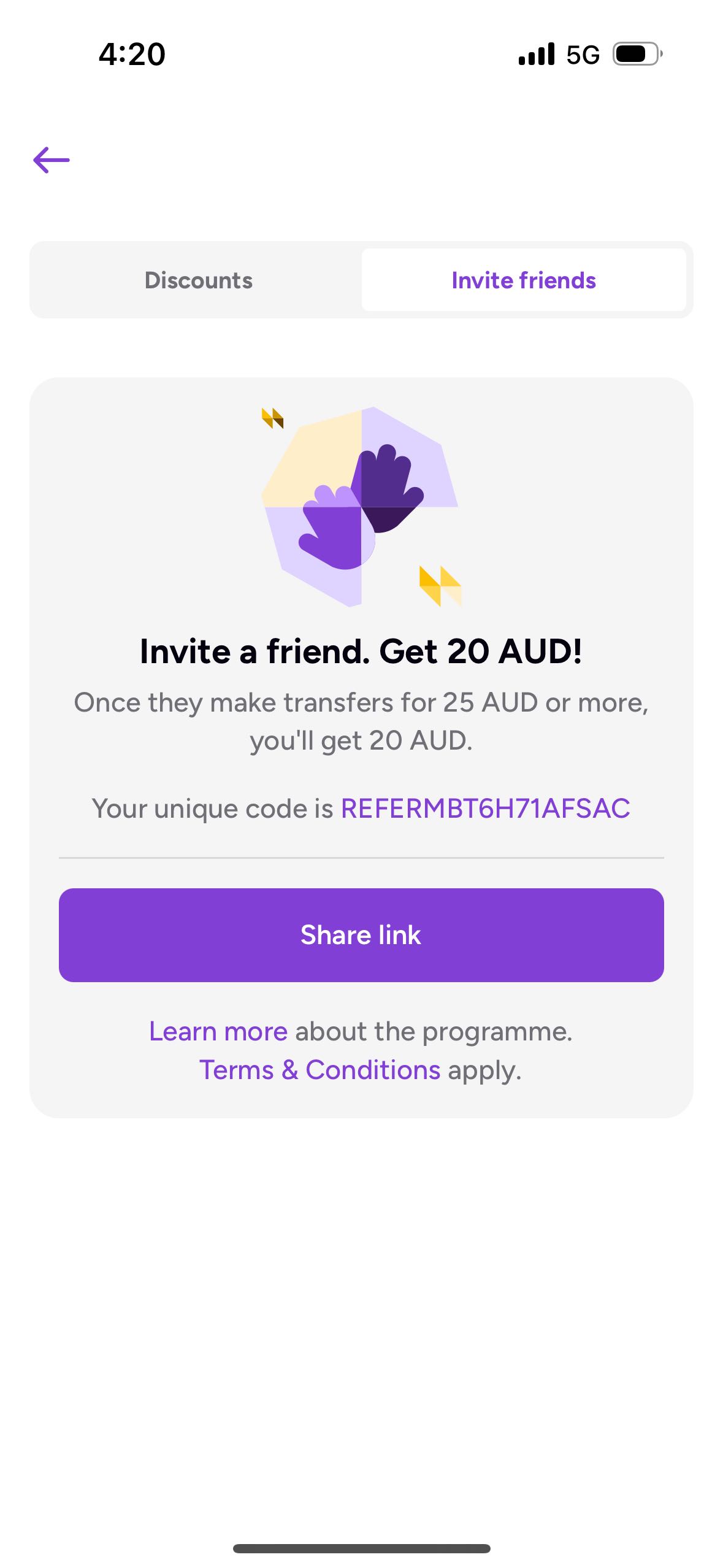 WorldRemit coupon verification screenshot