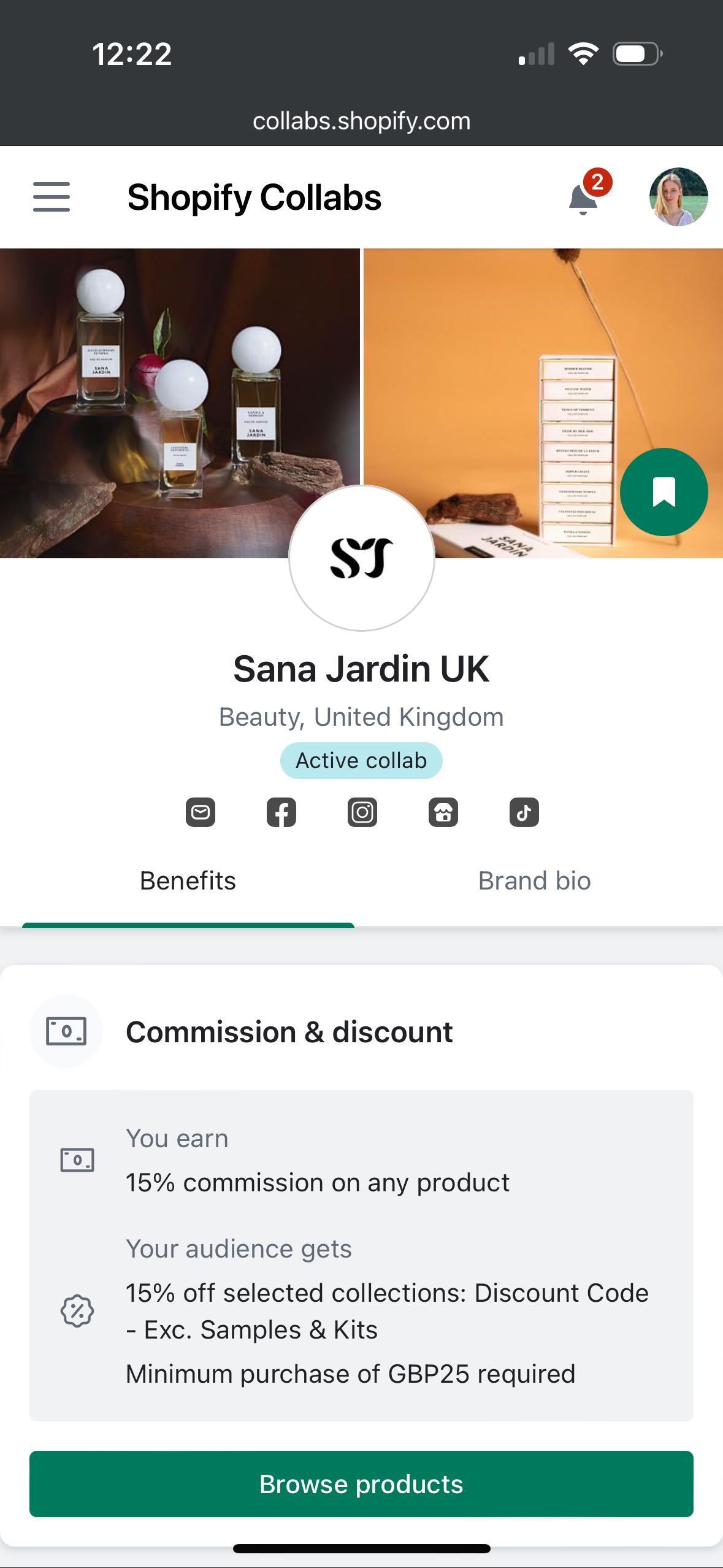 AYURELLE coupon verification screenshot