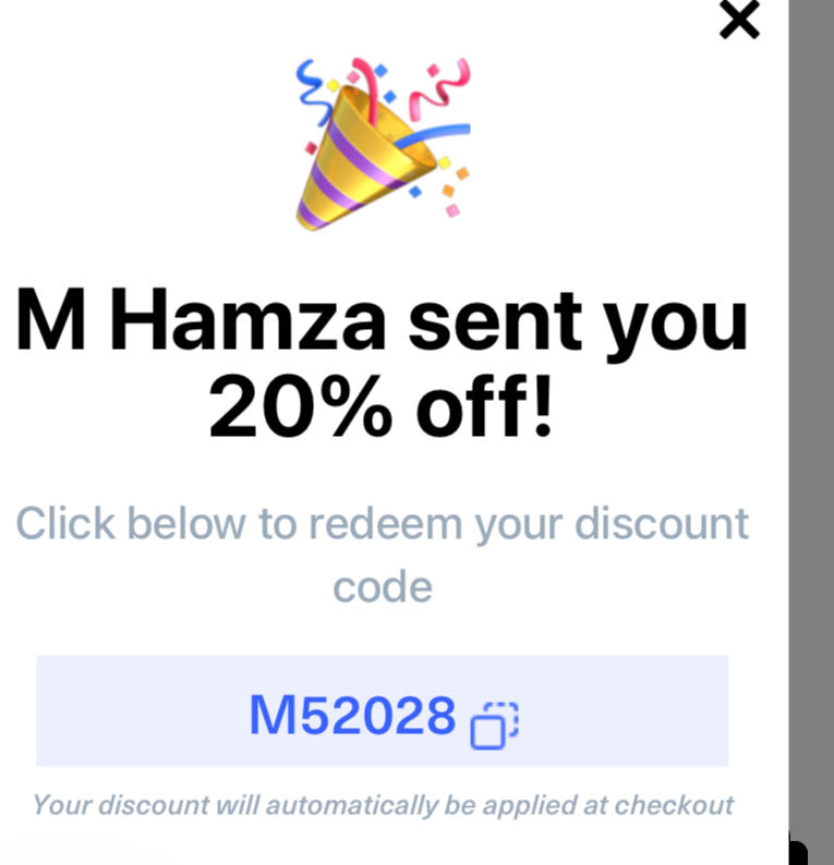 FCTRY coupon verification screenshot