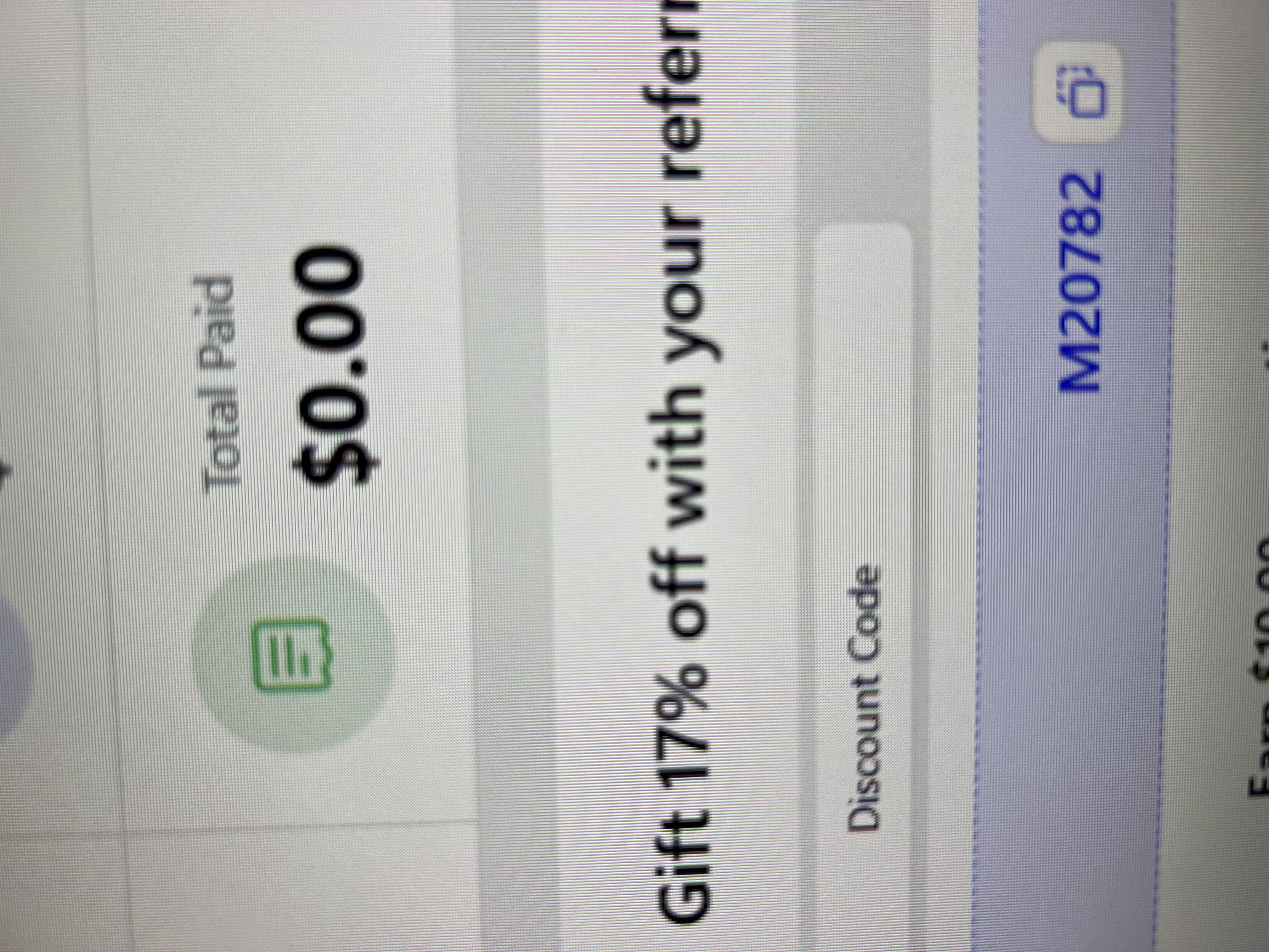 M20782 coupon verification screenshot