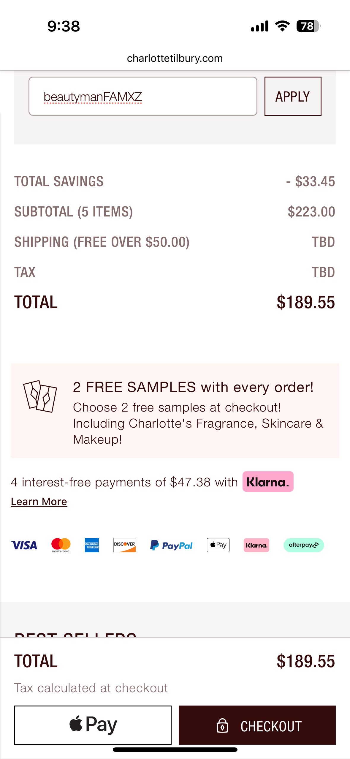 beautymanFAMXZ coupon verification screenshot