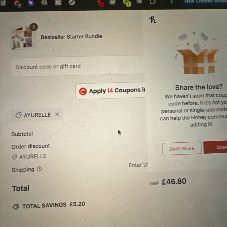 Cosmic Dealer coupon verification screenshot
