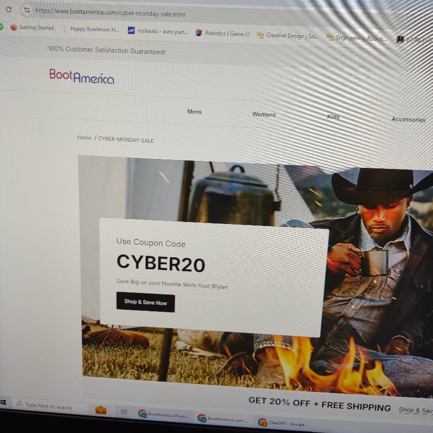 CYBER20 coupon verification screenshot