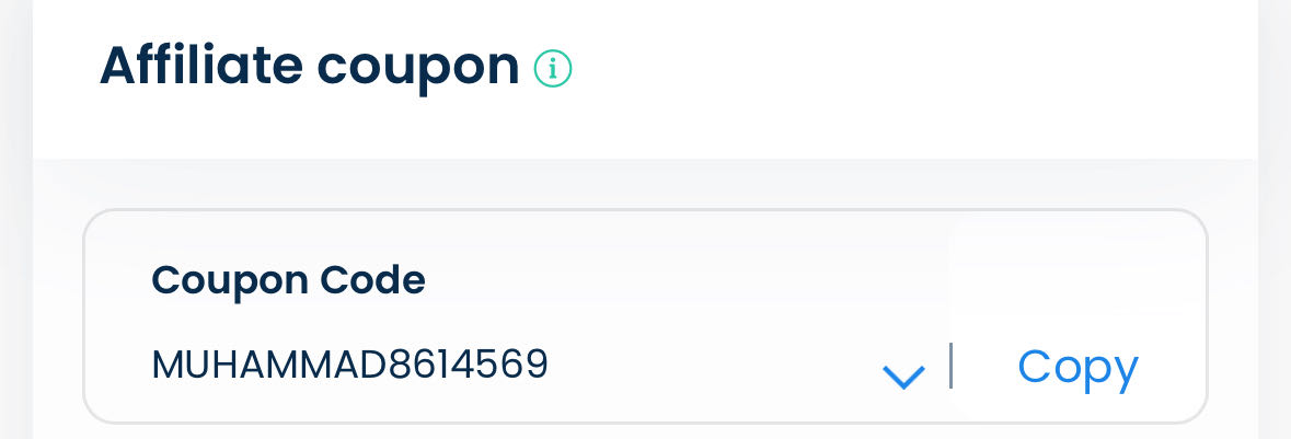 MUHAMMAD8614569 coupon verification screenshot