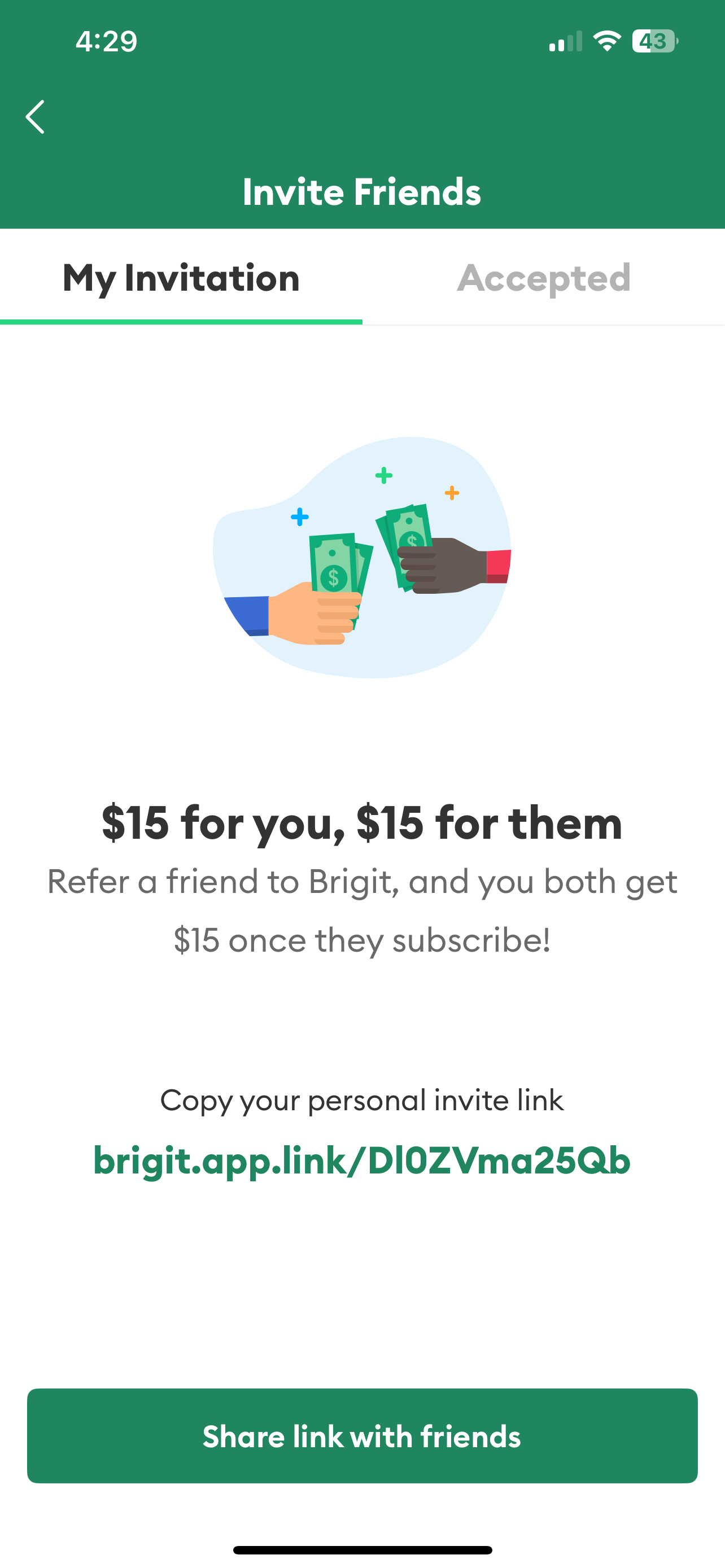 Brigit promo code screenshot showing code DI0ZVma25Qb applied at Brigit checkout page. Uploaded by SimplyCodes community member CodeGenius5693 on Apr 18, 2025