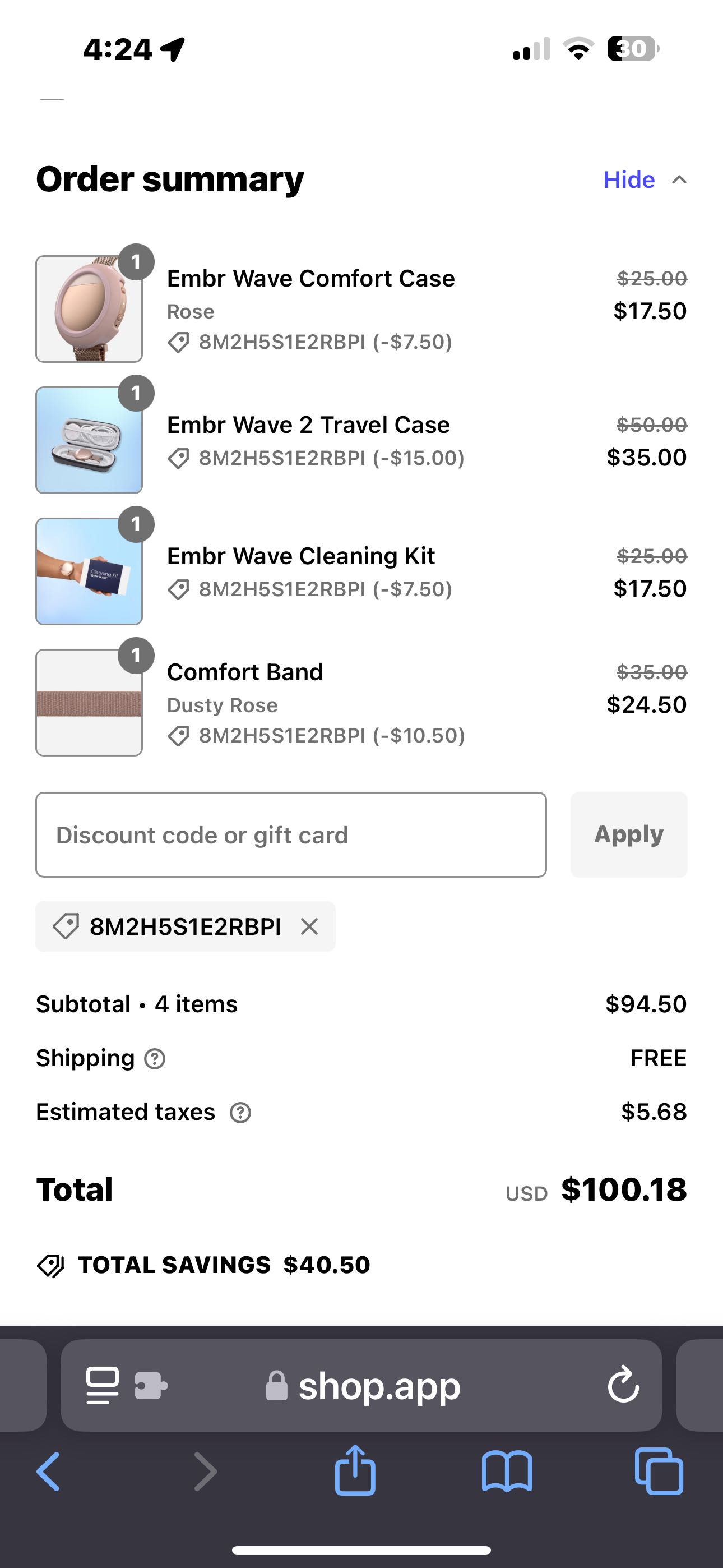8M2H5S1E2RBPI coupon verification screenshot