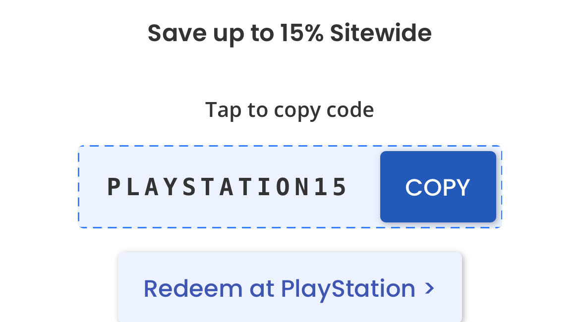 Playstation coupon verification screenshot