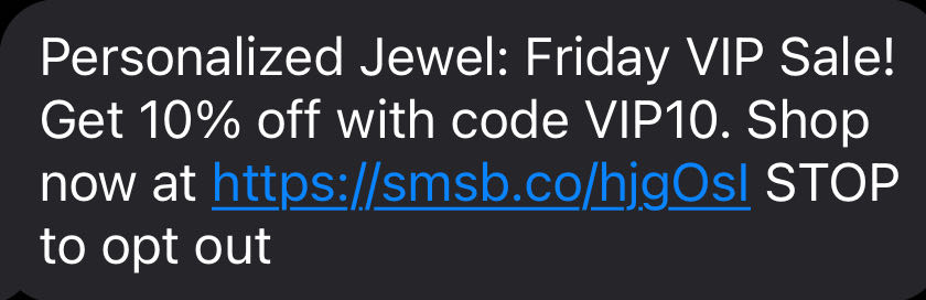 Personalized Jewel coupon verification screenshot