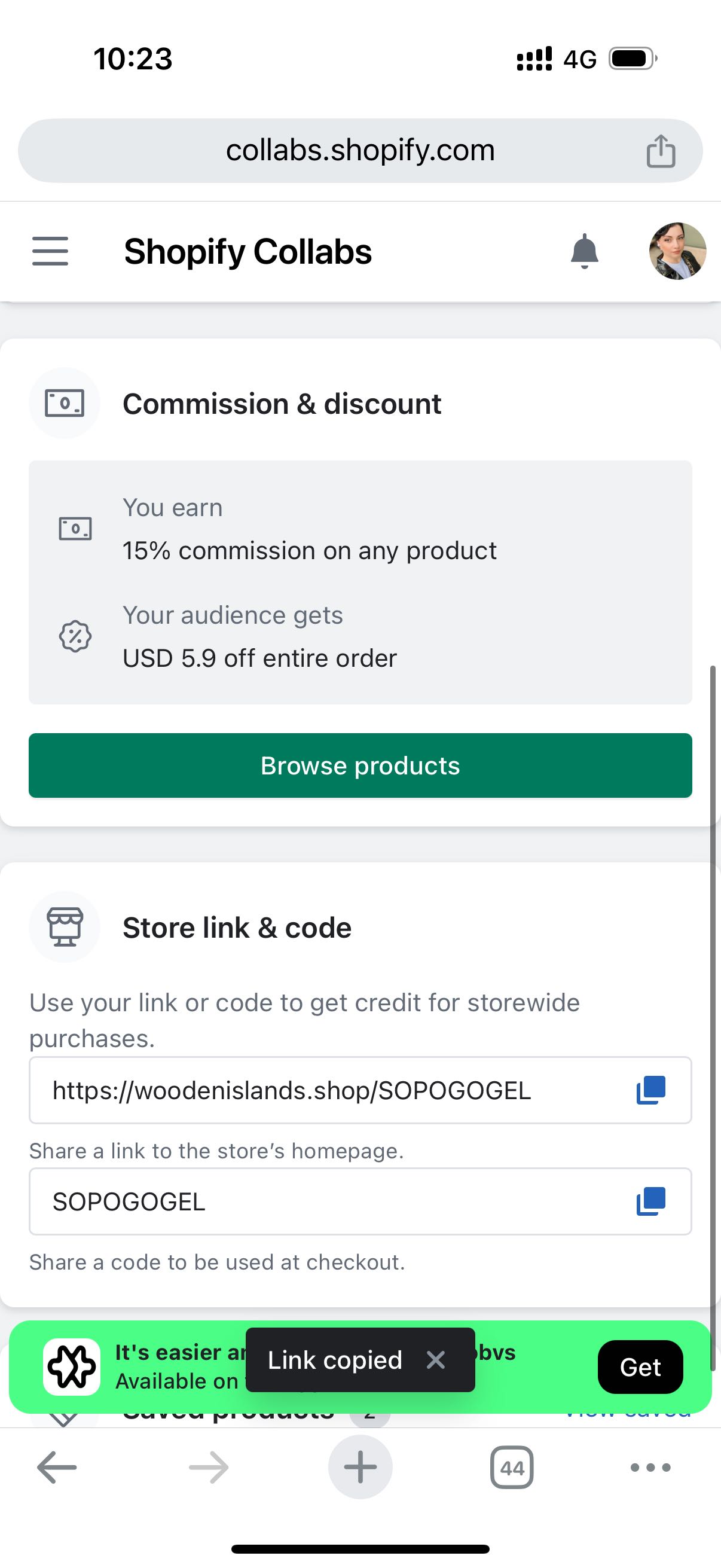 SOPOGOGEL coupon verification screenshot
