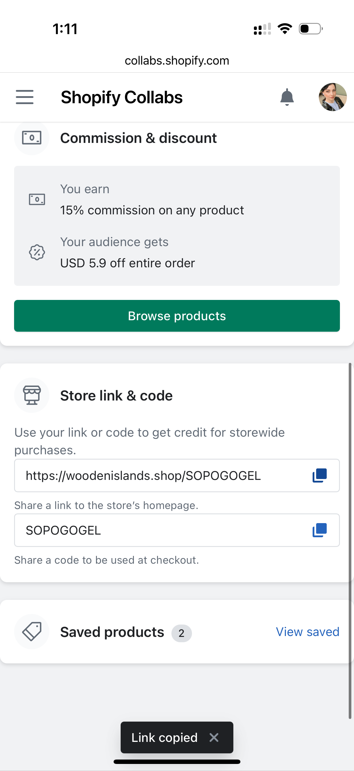SOPOGOGEL coupon verification screenshot