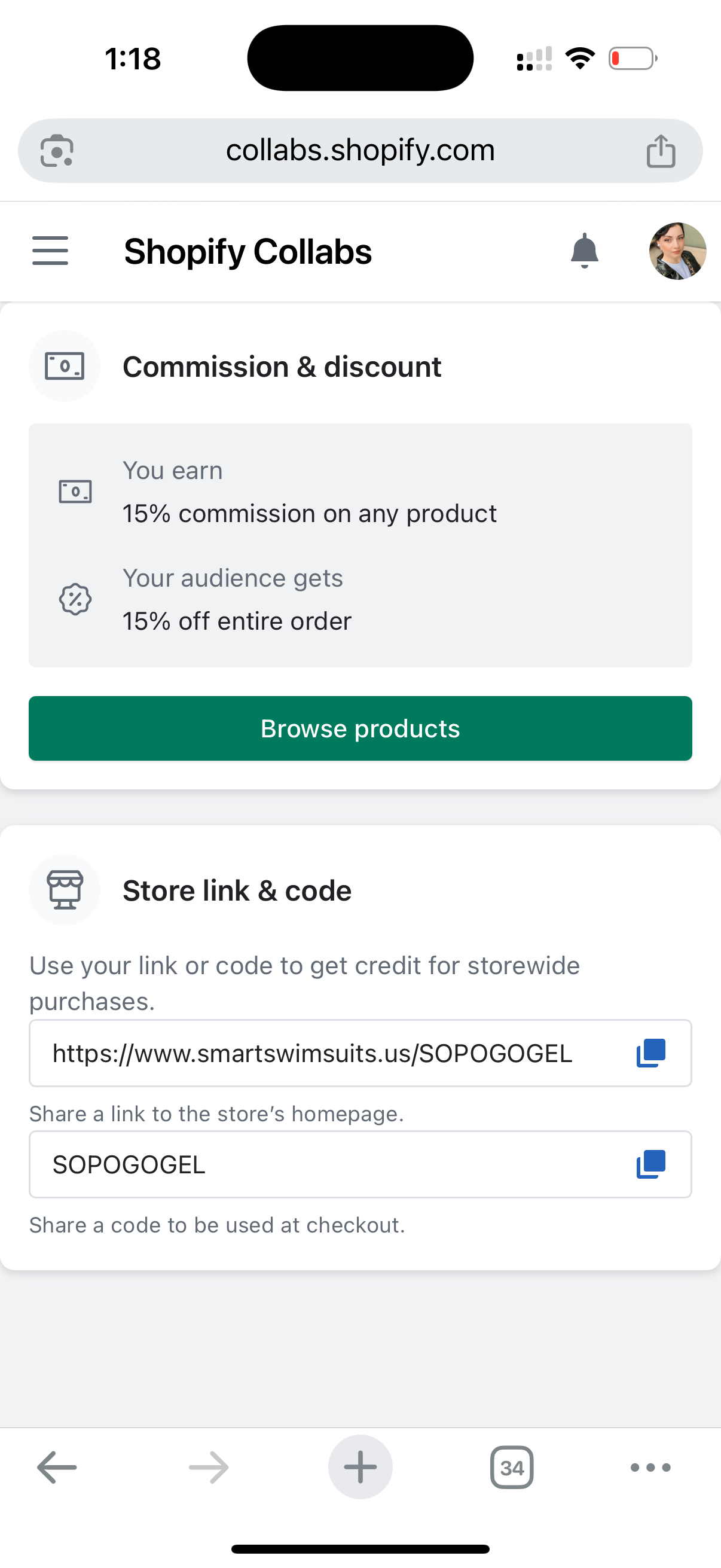 SOPOGOGEL coupon verification screenshot