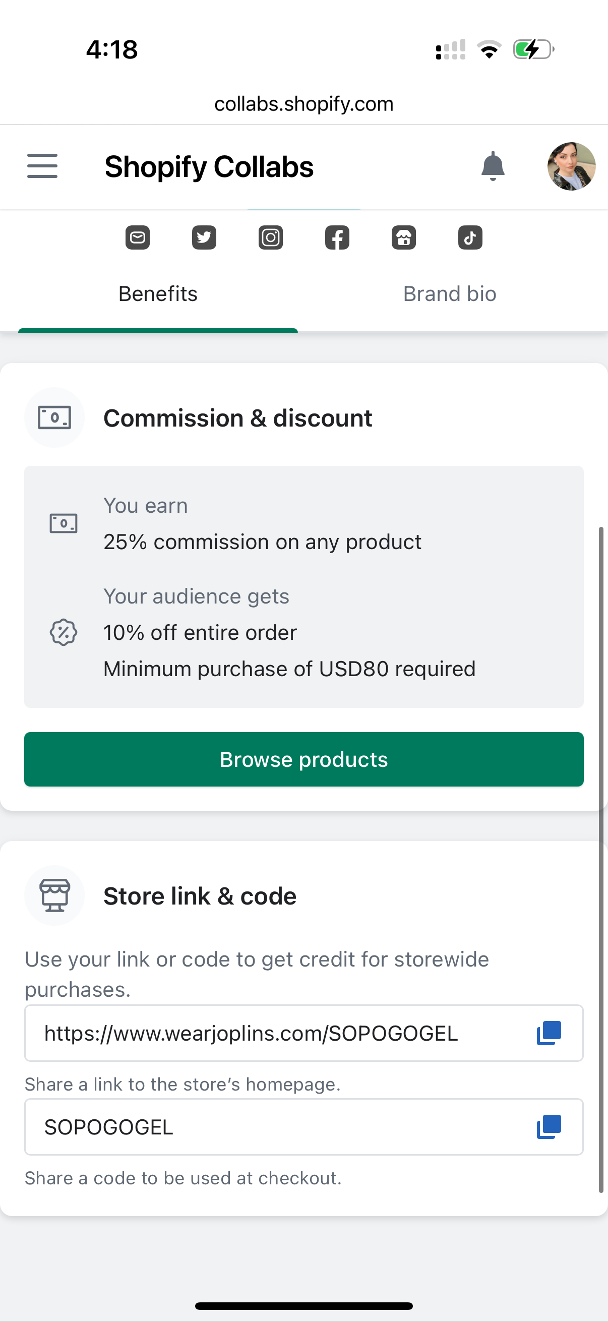 SOPOGOGEL coupon verification screenshot