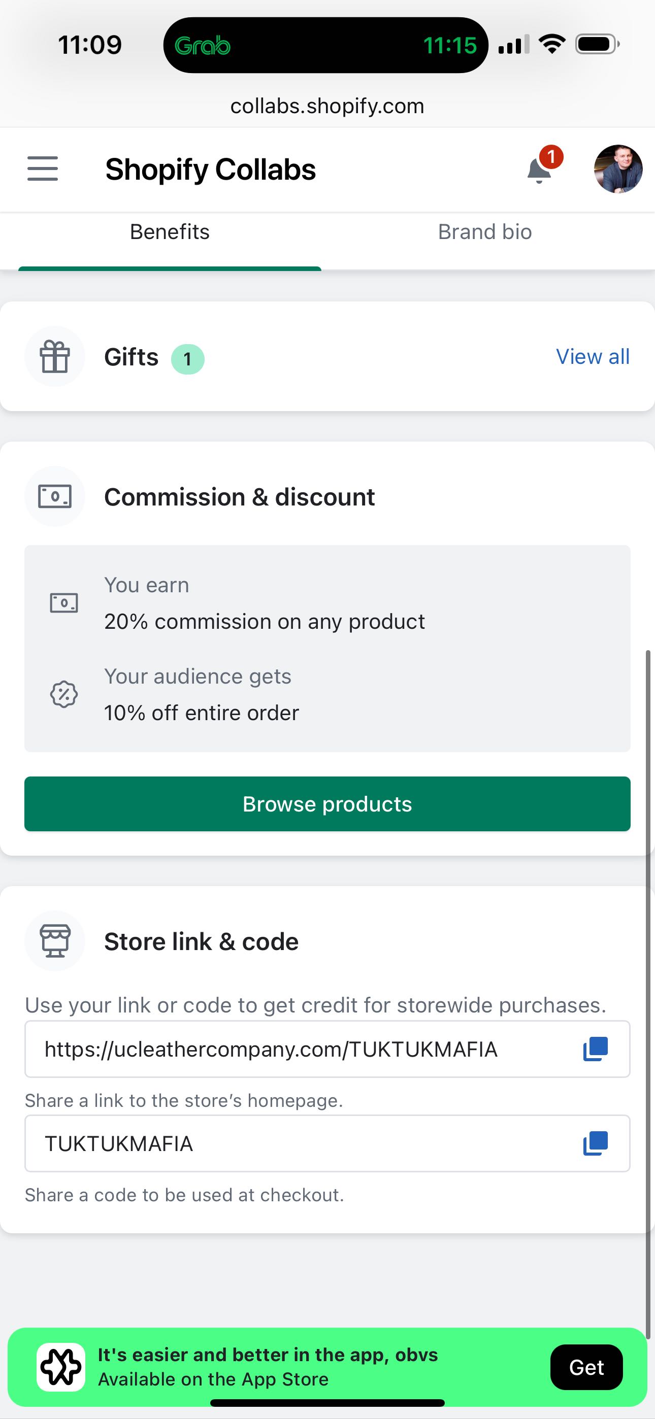 TUKTUKMAFIA coupon verification screenshot