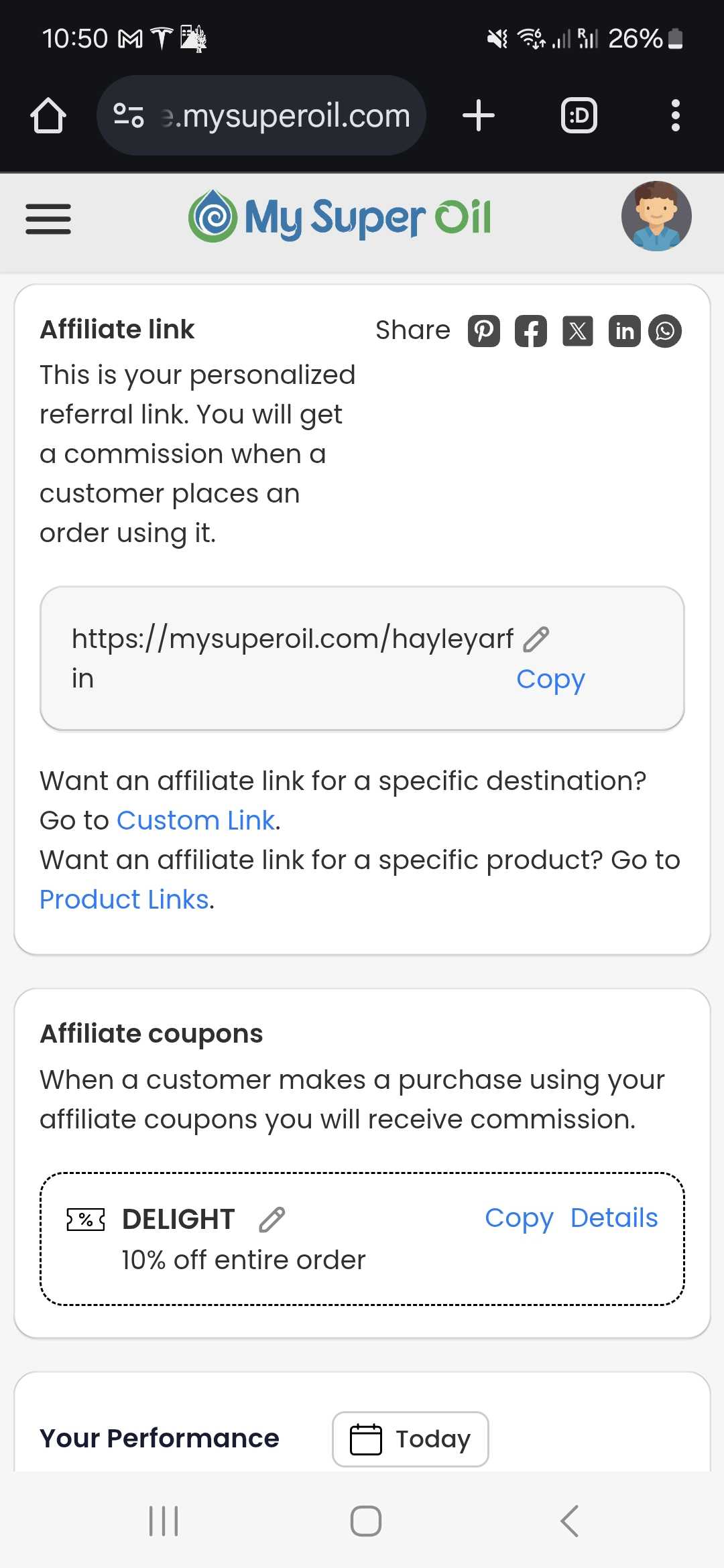 DELIGHT coupon verification screenshot
