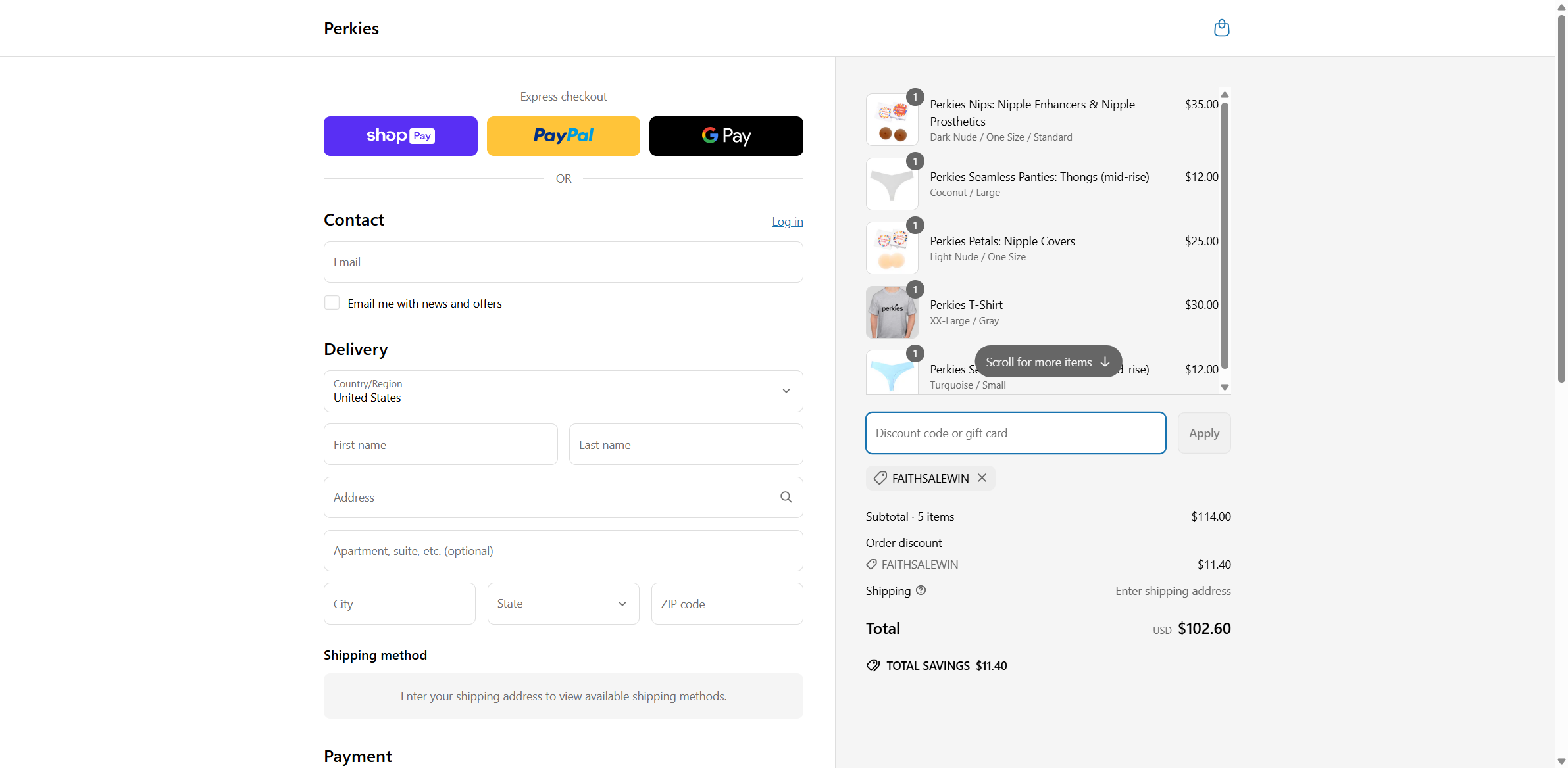 faithsalewin coupon verification screenshot