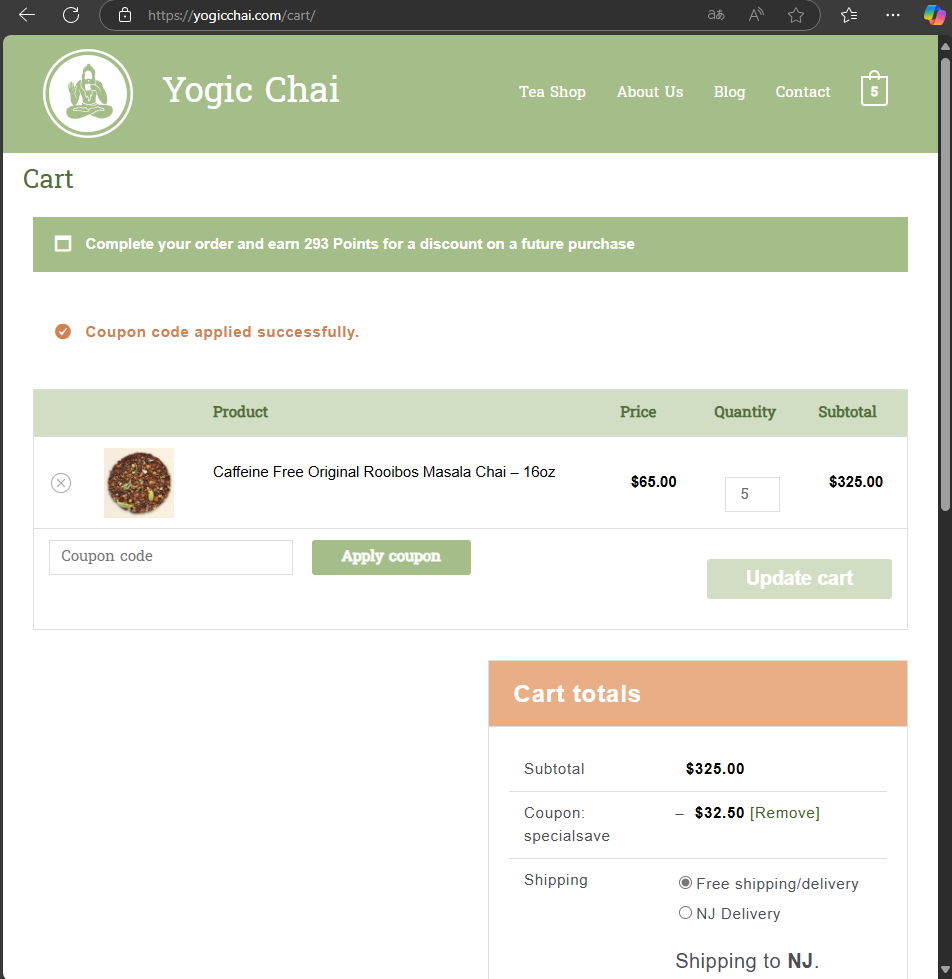 specialsave coupon verification screenshot