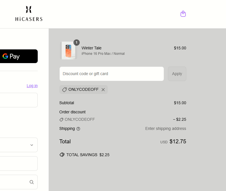 onlycodeoff coupon verification screenshot
