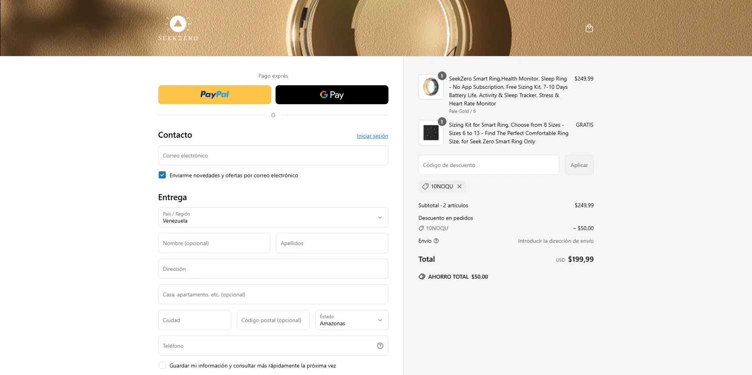 10NOQU coupon verification screenshot
