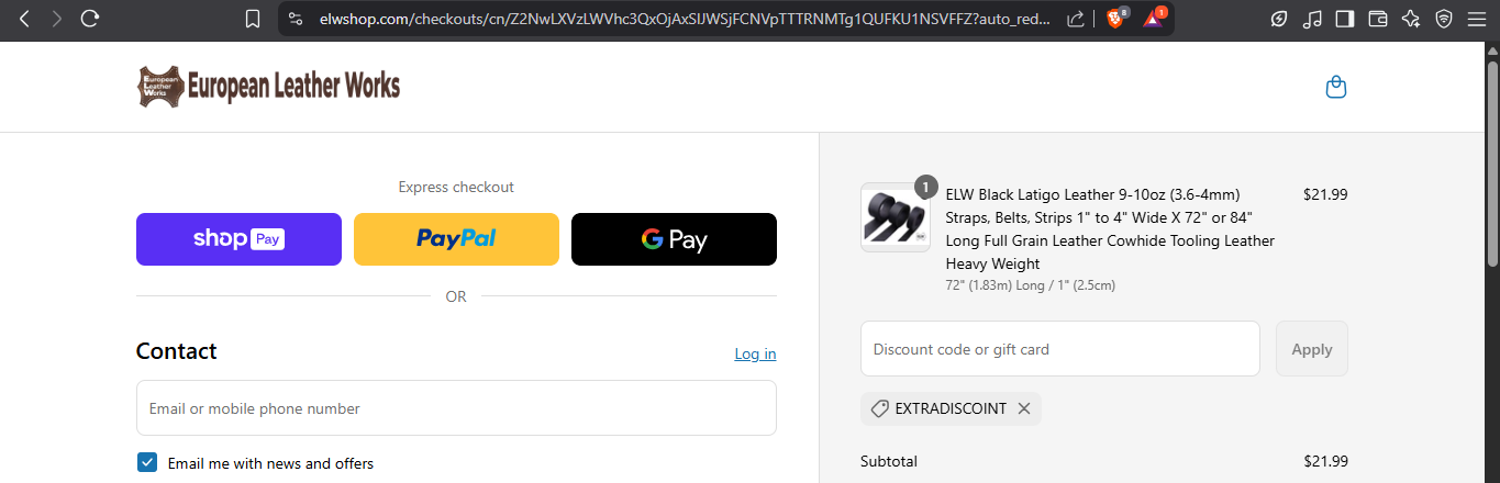 extradiscoint coupon verification screenshot