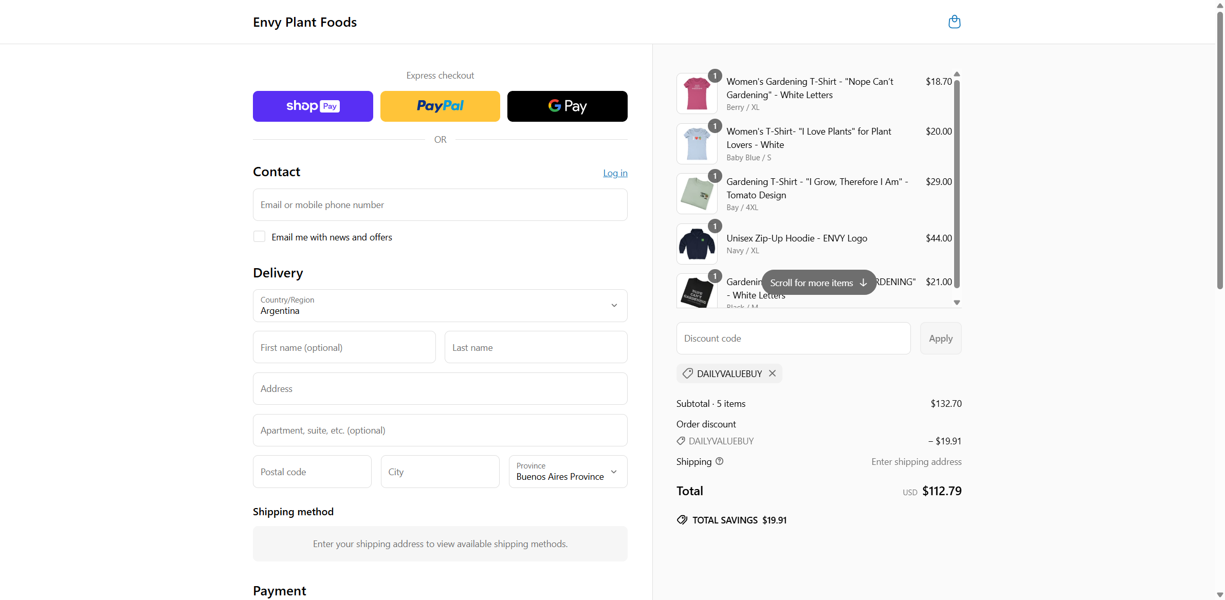 dailyvaluebuy coupon verification screenshot