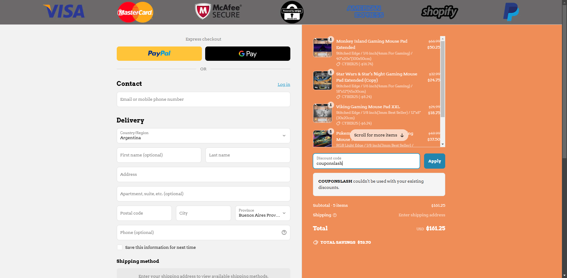 DeskTheme promo code screenshot showing code couponslash applied at DeskTheme checkout page. Uploaded by SimplyCodes community member NobleHawk1720 on Mar 29, 2025