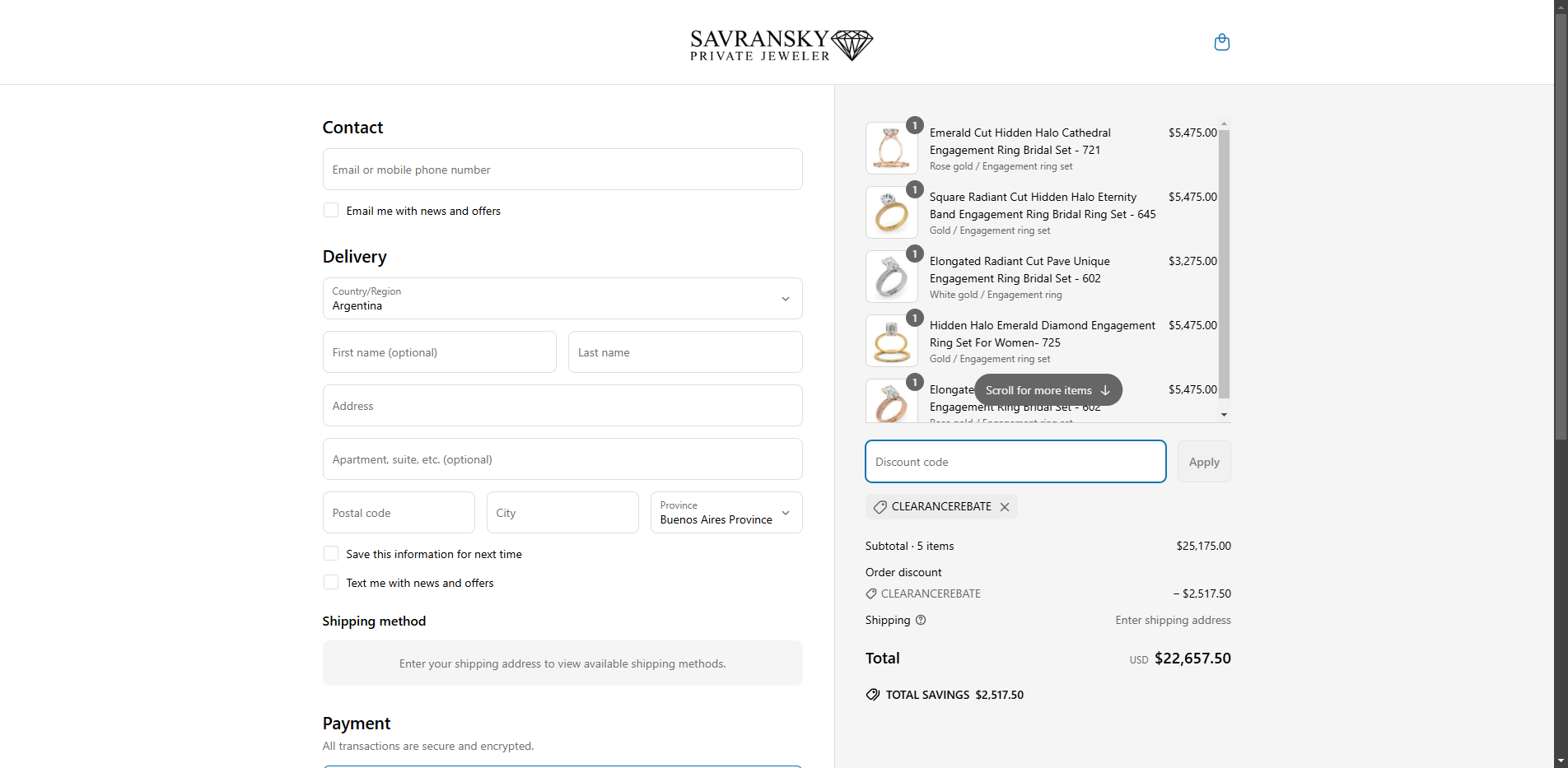 clearancerebate coupon verification screenshot