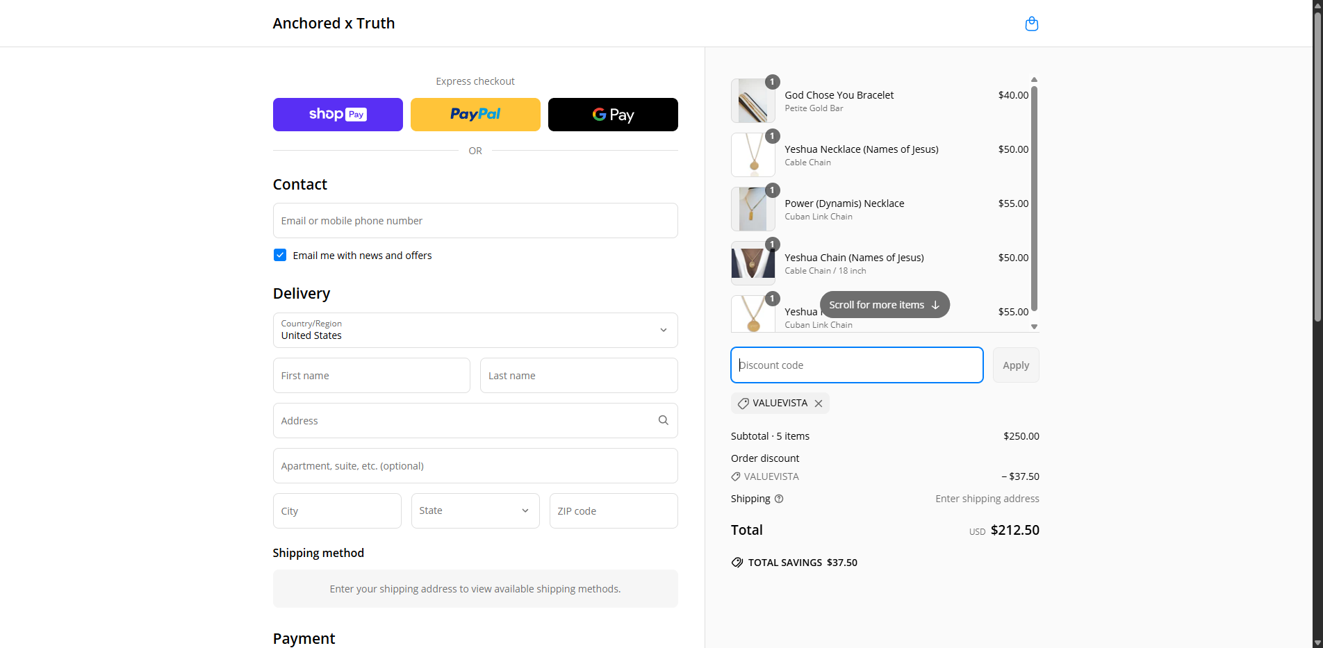 valuevista coupon verification screenshot